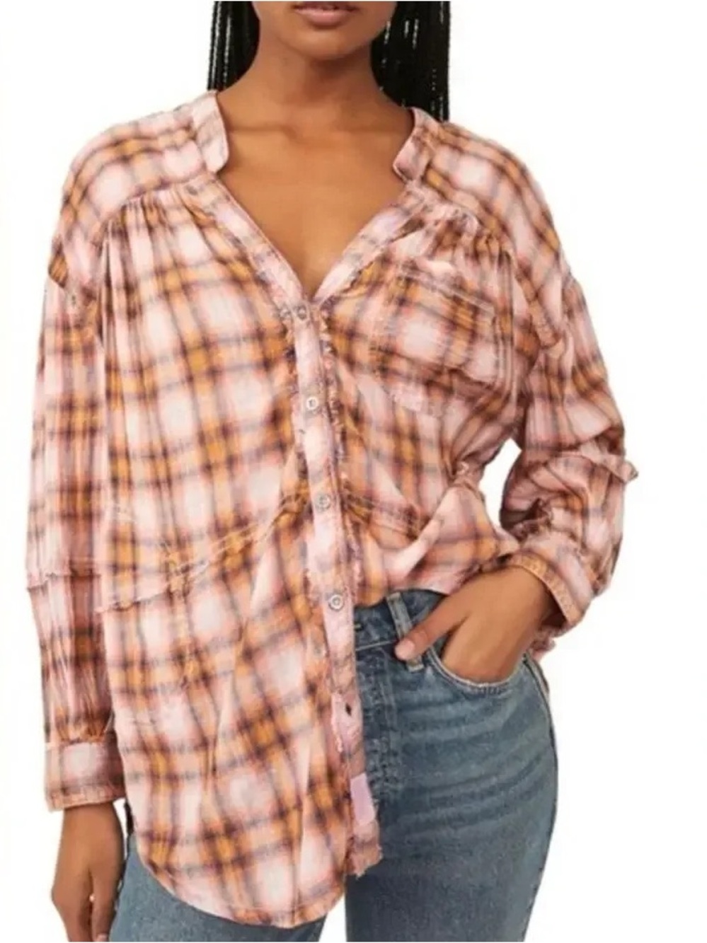 Free People We The Free "One of the Boys" tunic shirt